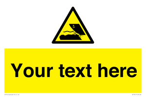 Custom Warning submerged objects in watercraft areas